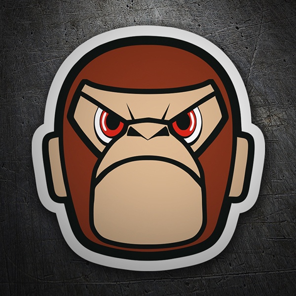 Car & Motorbike Stickers: Angry monkey 1