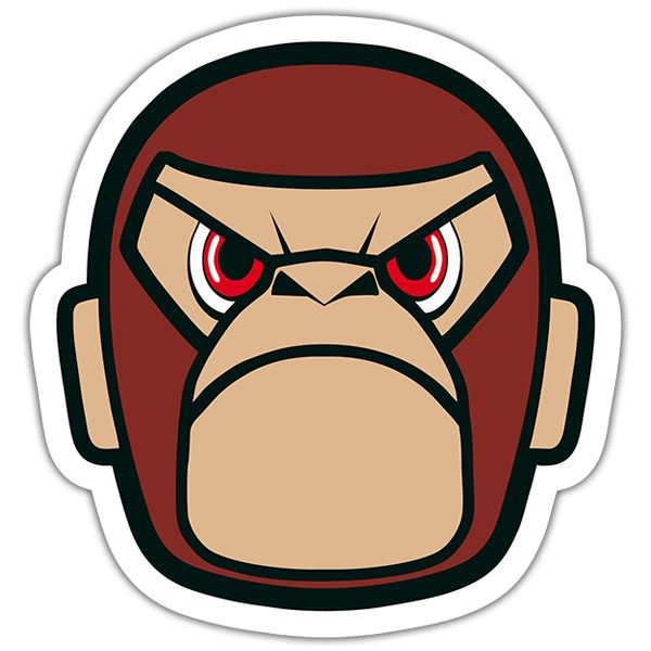 Car & Motorbike Stickers: Angry monkey