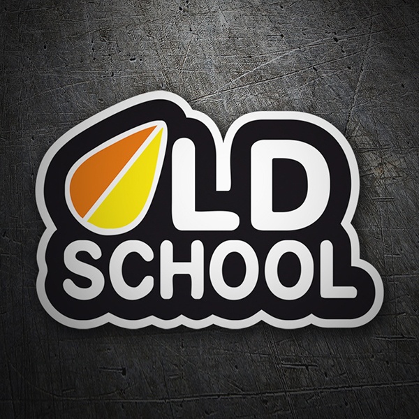 Car & Motorbike Stickers: OLD SCHOOL with Surfboard