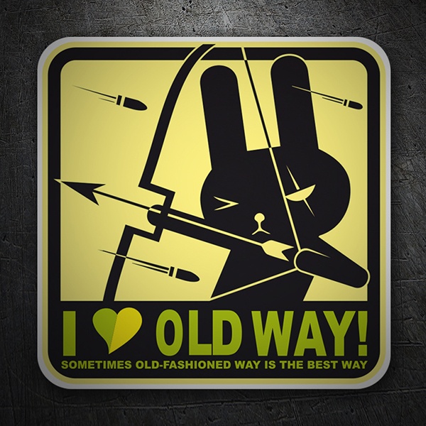 Car & Motorbike Stickers: I love old day