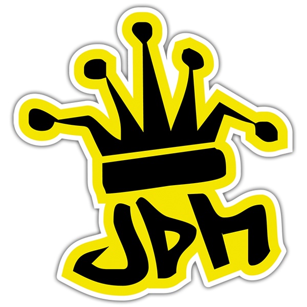JDM KING L 1347 10x10 cm // Sticker JDM Aufkleber Frontscheibe 