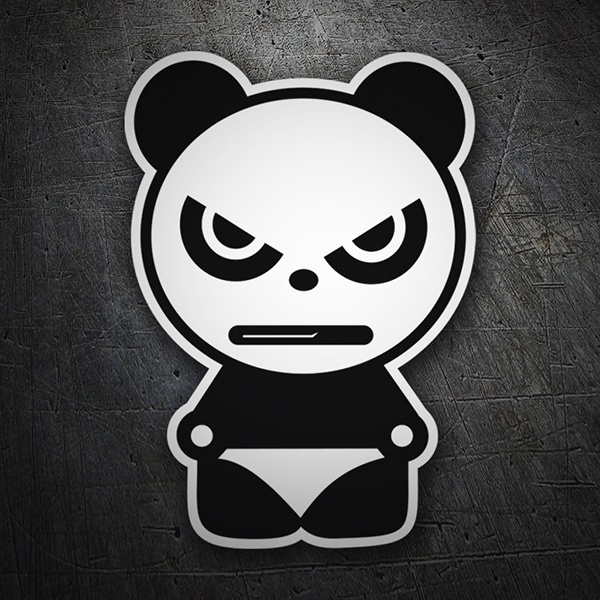 Car & Motorbike Stickers: Angry panda bear