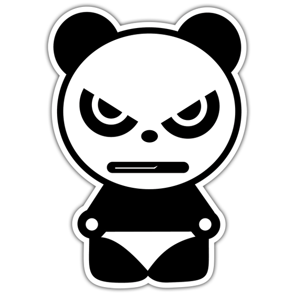 Car & Motorbike Stickers: Angry Panda