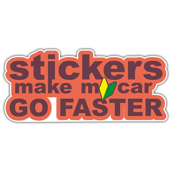 Car & Motorbike Stickers: Make My Car Go Faster
