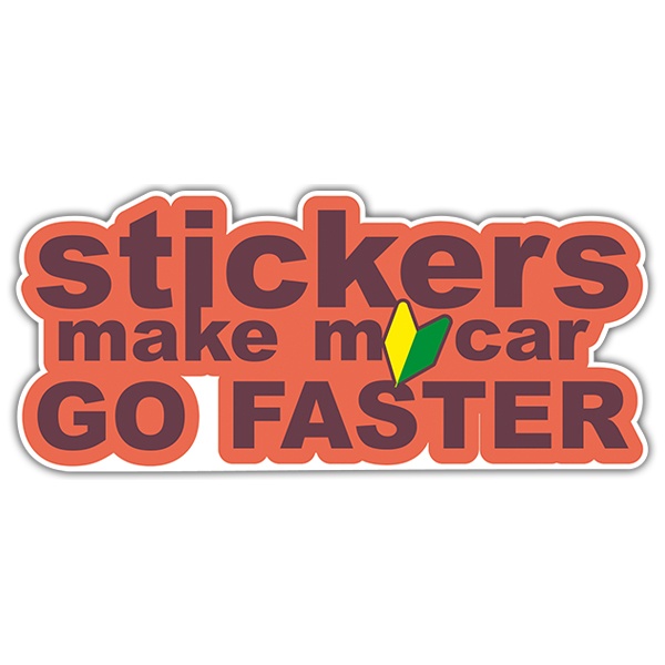 Car & Motorbike Stickers: Stickers make my car go faster