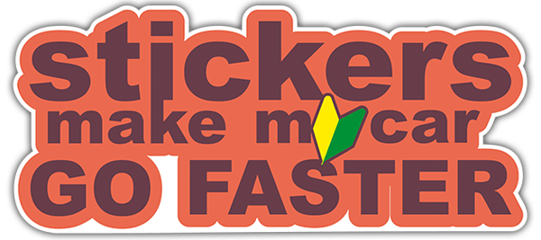 Car & Motorbike Stickers: Make My Car Go Faster