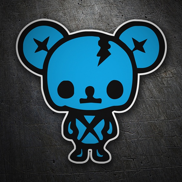 Car & Motorbike Stickers: Zombie Bear JDM with Stripes and Star