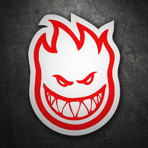 Car & Motorbike Stickers: Spitfire red and white