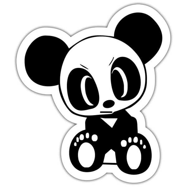 Car & Motorbike Stickers: Angry panda bear