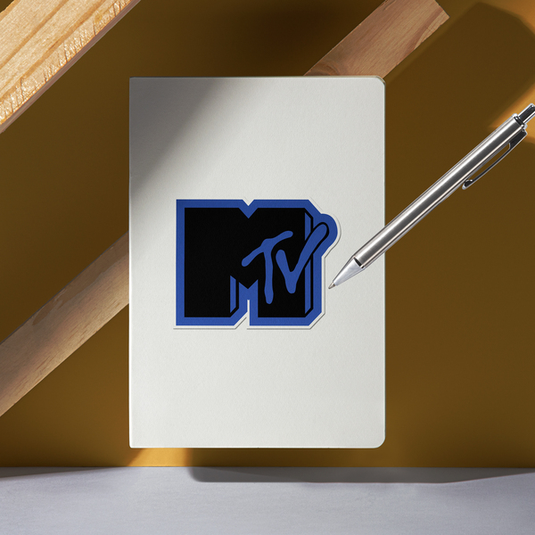 Car & Motorbike Stickers: MTV blue and black