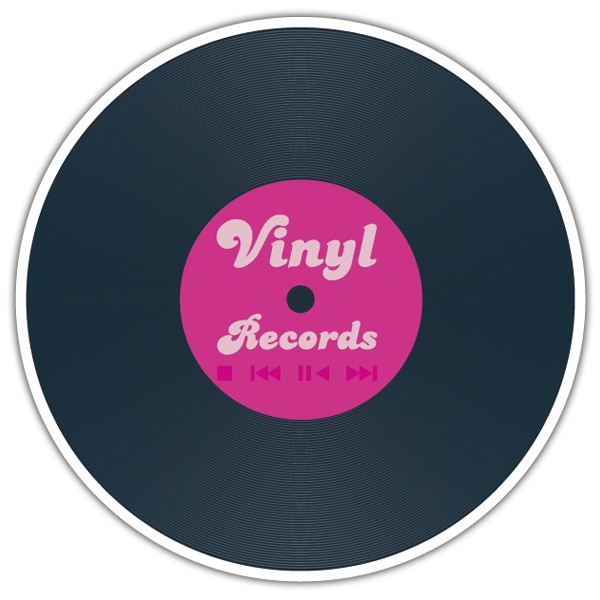 Car & Motorbike Stickers: Vinyl Records