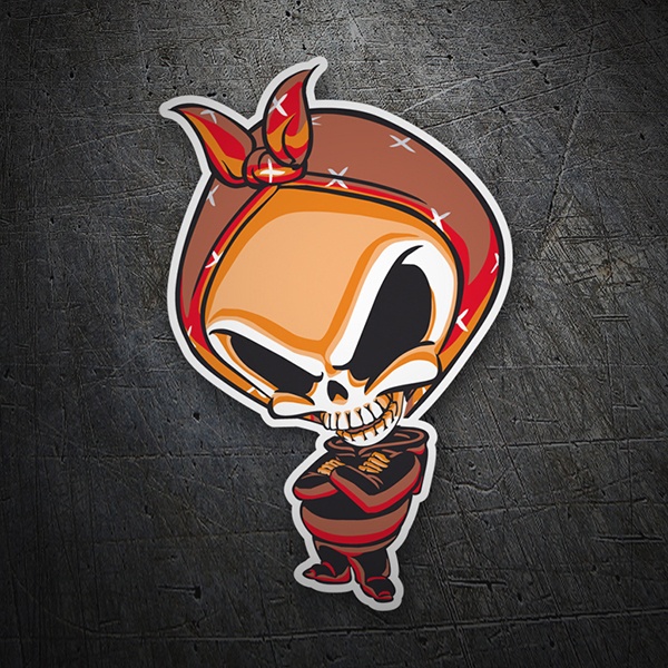 Car & Motorbike Stickers: Skull Bad Girl