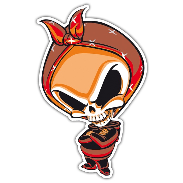 Car & Motorbike Stickers: Skull Bad Girl