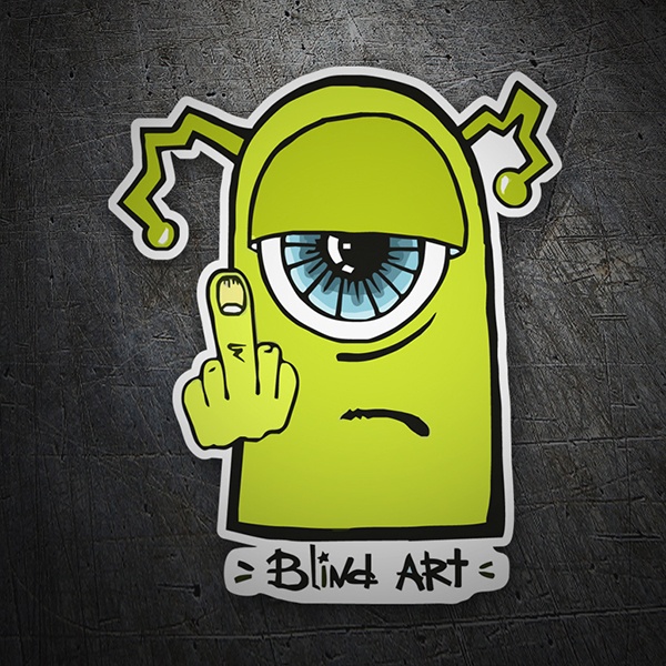 Car & Motorbike Stickers: Blind Art