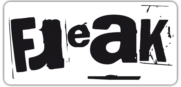 Car & Motorbike Stickers: Freak with Worn Effect