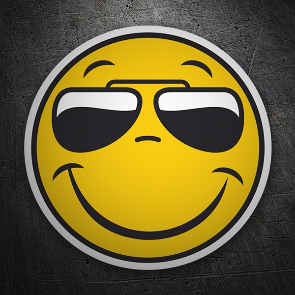 Car & Motorbike Stickers: Smile Sunglasses