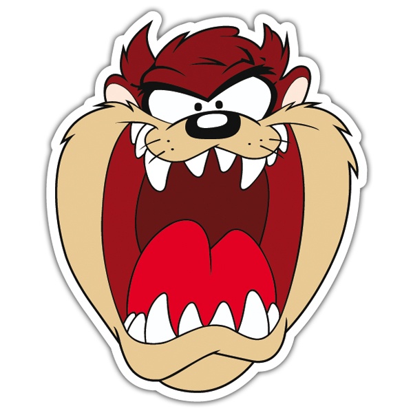 Car & Motorbike Stickers: Taz, Tasmanian Devil