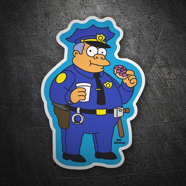 Car & Motorbike Stickers: Chief Wiggum