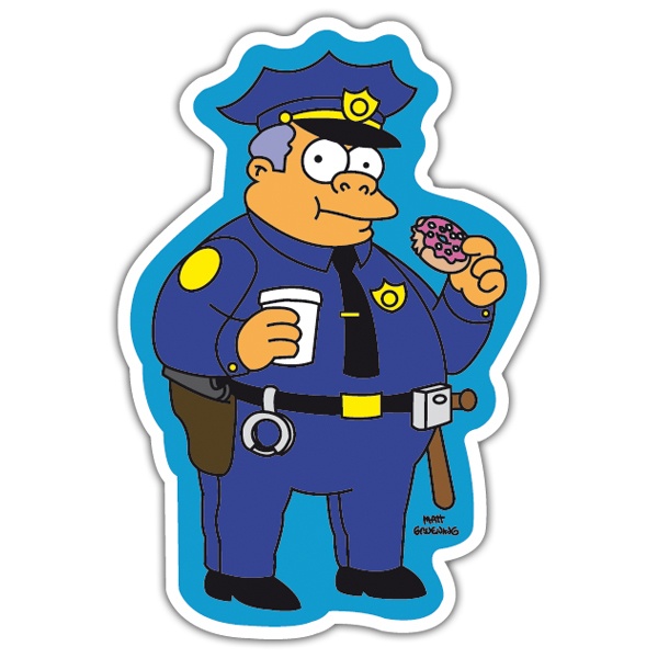 Car & Motorbike Stickers: Wiggum Chief