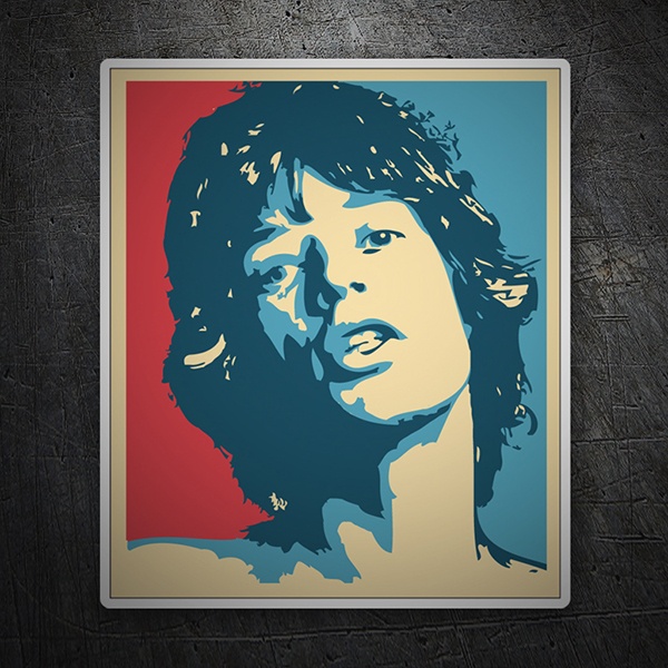 Car & Motorbike Stickers: Mick Jagger Hope
