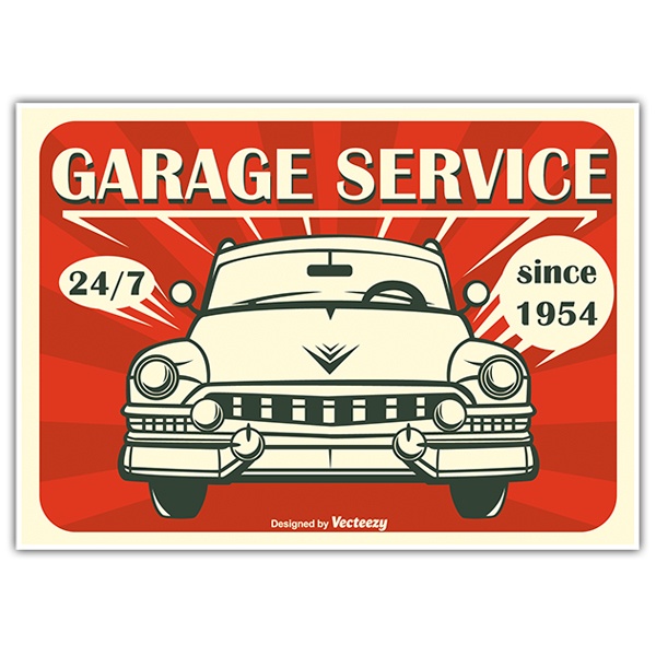 Car & Motorbike Stickers: Garage Service