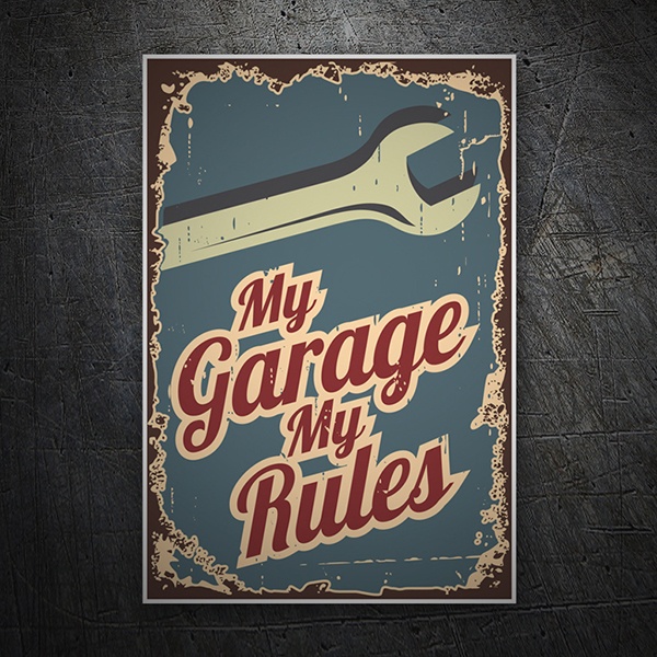 Car & Motorbike Stickers: My Garage My Rules
