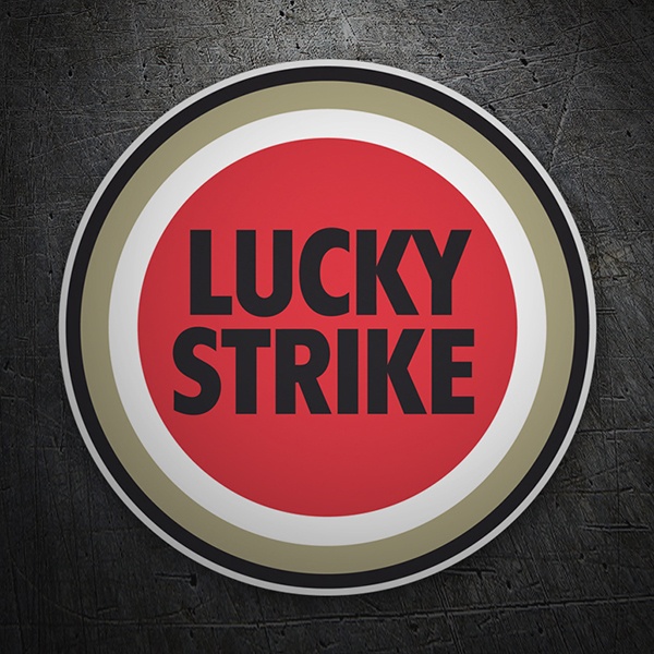 Car & Motorbike Stickers: Lucky Strike Circular Logo