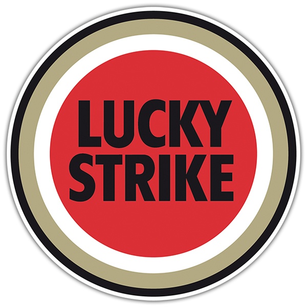 Car & Motorbike Stickers: Lucky Strike Logo