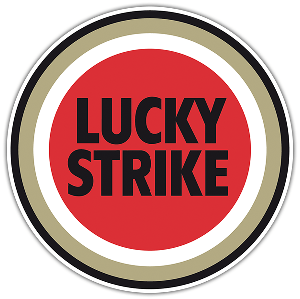 Car & Motorbike Stickers: Lucky Strike Logo