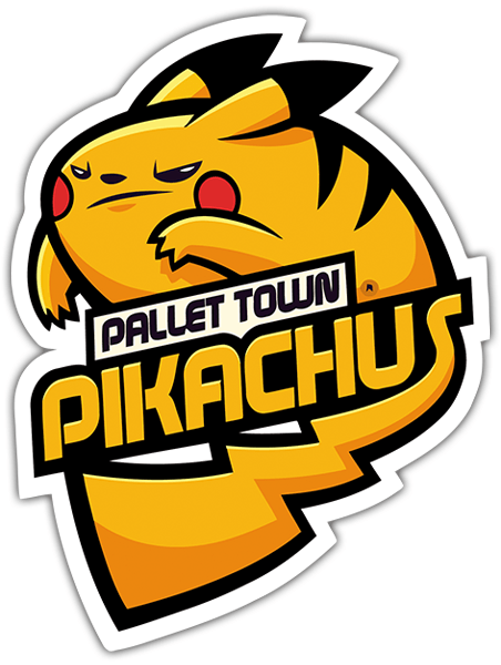 Car & Motorbike Stickers: Pallet Town Pikachu