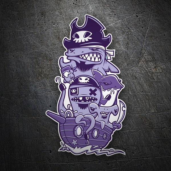 Car & Motorbike Stickers: Pirate Tower