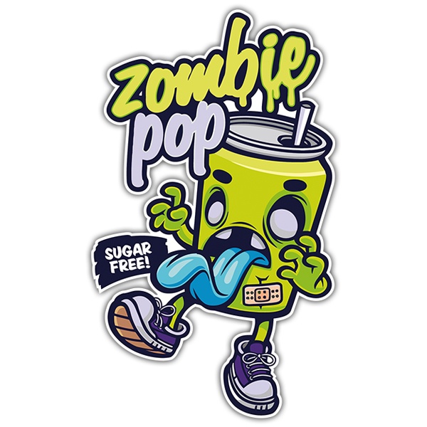 Car & Motorbike Stickers: Zombie Pop