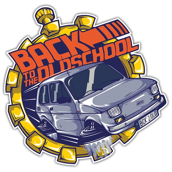 Car & Motorbike Stickers: Back to the Oldschool