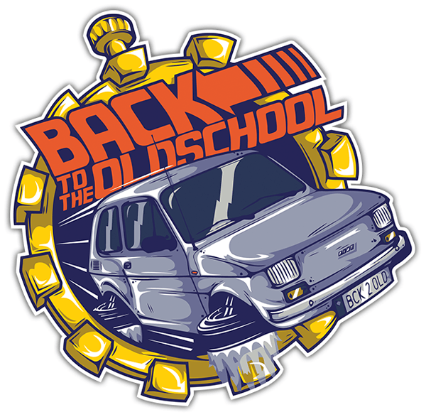 Car & Motorbike Stickers: Back to the Oldschool