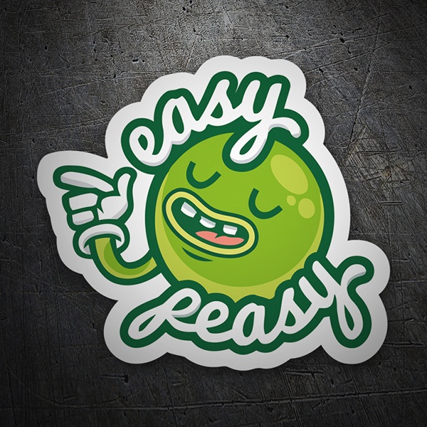 Easy peasy. Стикер ИЗИ. ИЗИ пизи чипсы вкусы. Easy Peasy стикер. Easy Peasy огурец.