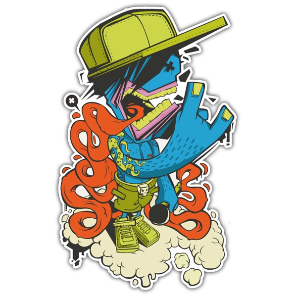 Car & Motorbike Stickers: Zombie Hip Hop