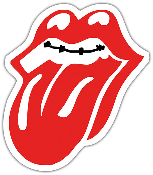 Sticker Rolling Stones Mouth | MuralDecal.com