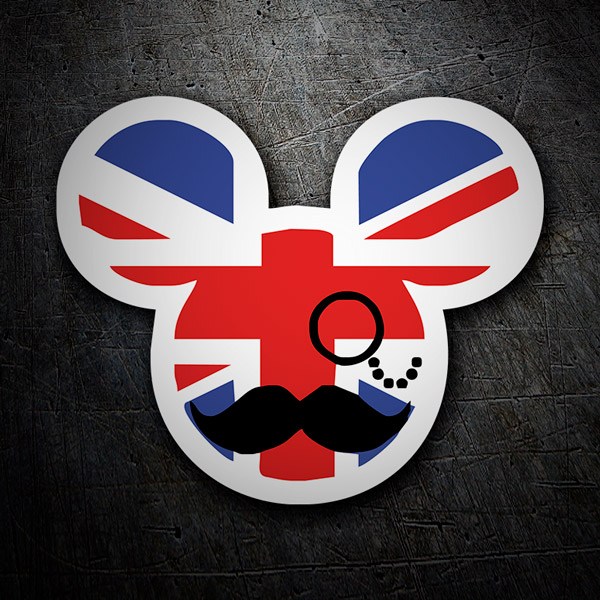 Car & Motorbike Stickers: Great Britain Mickey Mouse