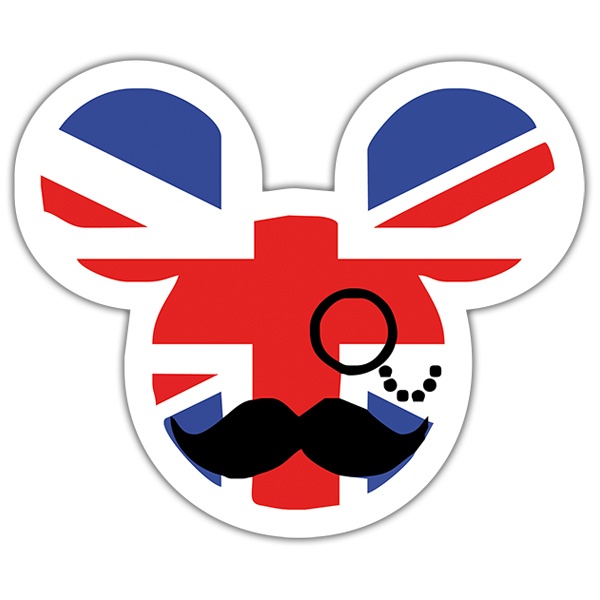 Car & Motorbike Stickers: Great Britain Mickey Mouse