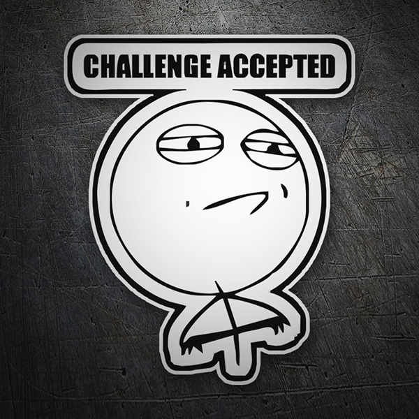 Car & Motorbike Stickers: Challenge accepted