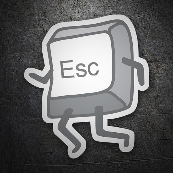 Car & Motorbike Stickers: ESC key