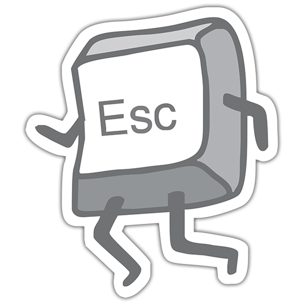 Car & Motorbike Stickers: ESC key