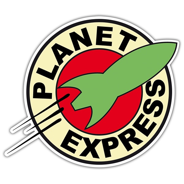 Car & Motorbike Stickers: Futurama Planet express