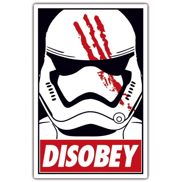 Car & Motorbike Stickers: DisobeyDisobey Finn (Star Wars)