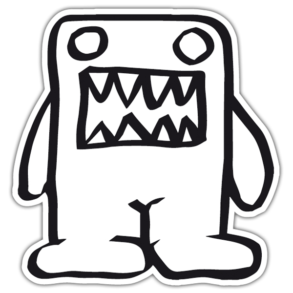 Car & Motorbike Stickers: Domo kun baby