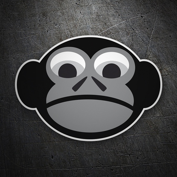 Car & Motorbike Stickers: Serious monkey