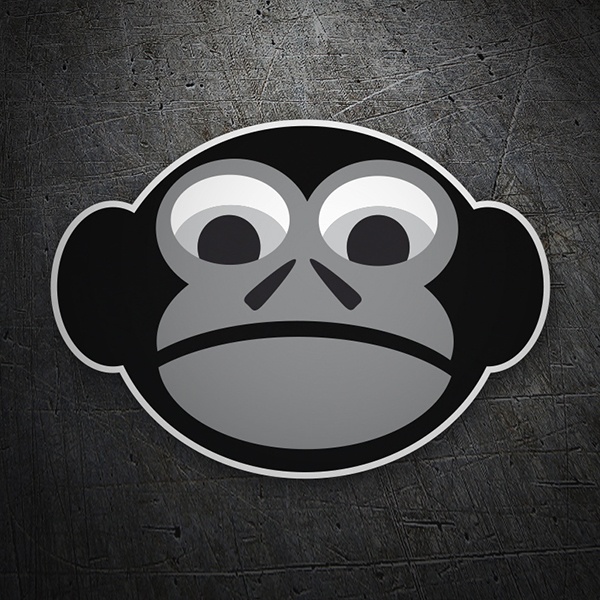 Car & Motorbike Stickers: Serious monkey