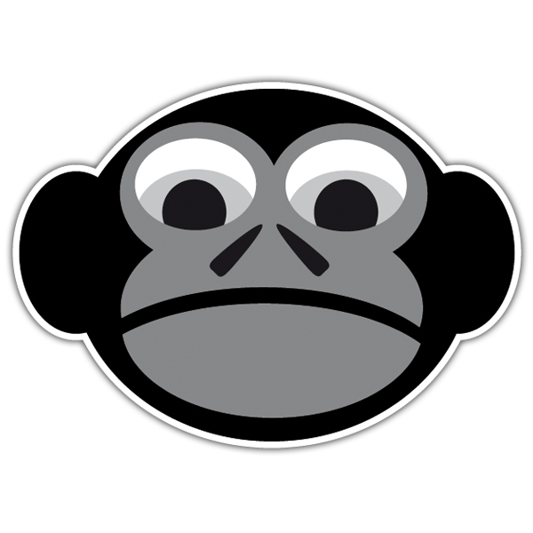 Car & Motorbike Stickers: Serious monkey