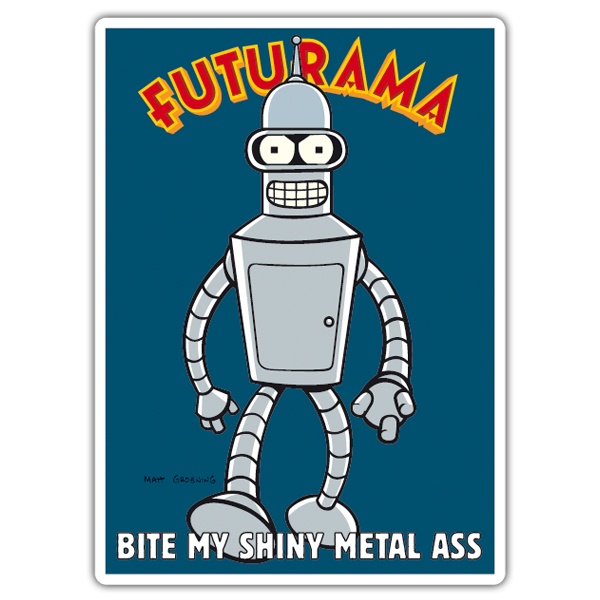 Car & Motorbike Stickers: Bender Futurama