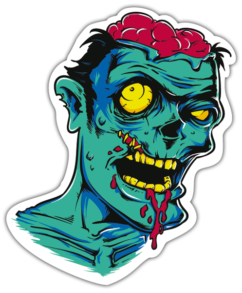 Car & Motorbike Stickers: Zombie  0